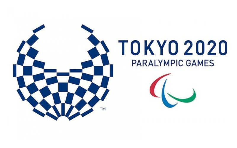 geometric design with text reading Tokyo 2020 patalympic games