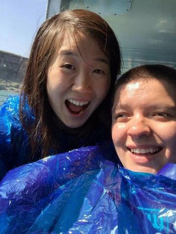 Lizzy and Meridith at Niagra falls