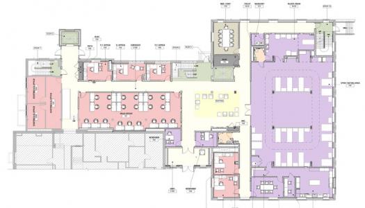 Freer Hall level 1 renovation floor plan