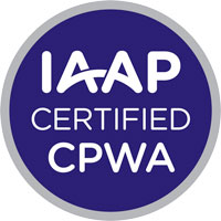 Logo for Certificated Web Accessibility Proessional